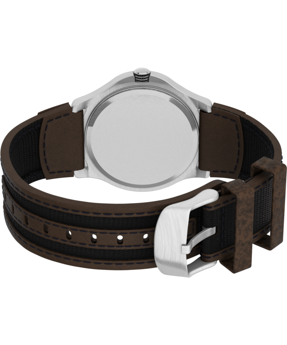 T40091 Expedition Metal Field 40mm Leather Strap Watch Caseback with Attachment Image