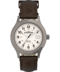 T49870 Expedition Metal Field 37mm Leather Strap Watch Primary Image