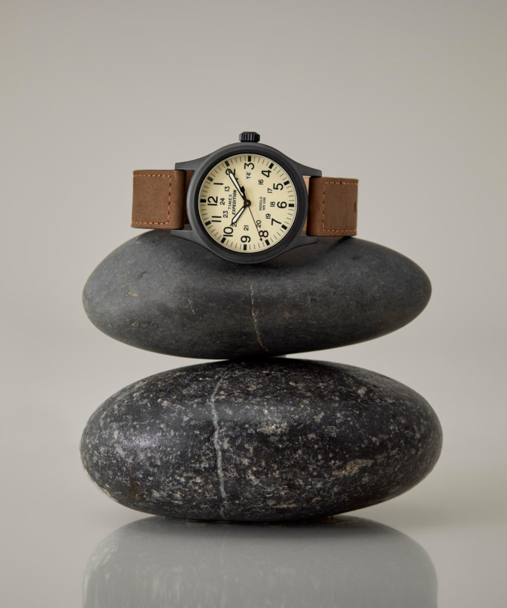 Expedition Scout 40mm Leather Strap Watch - T49963 | Timex CA Expedition Scout 40mm Leather Strap Watch - T49963 | Timex CA