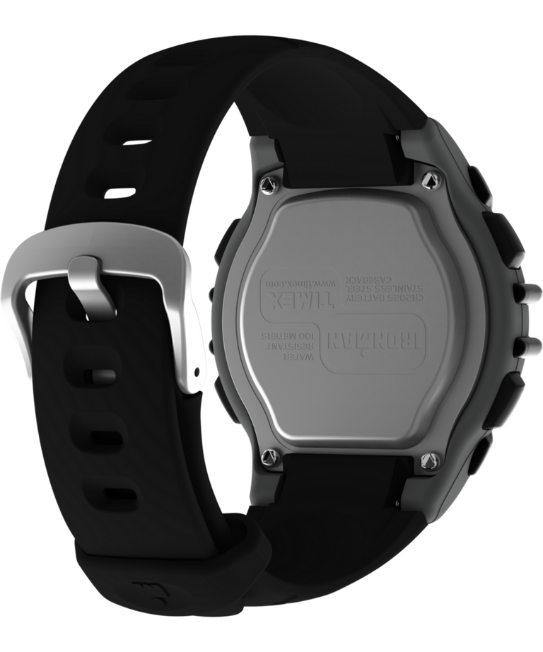 T5E231 IRONMAN Classic 100 Full-Size Resin Strap Watch Caseback with Attachment Image
