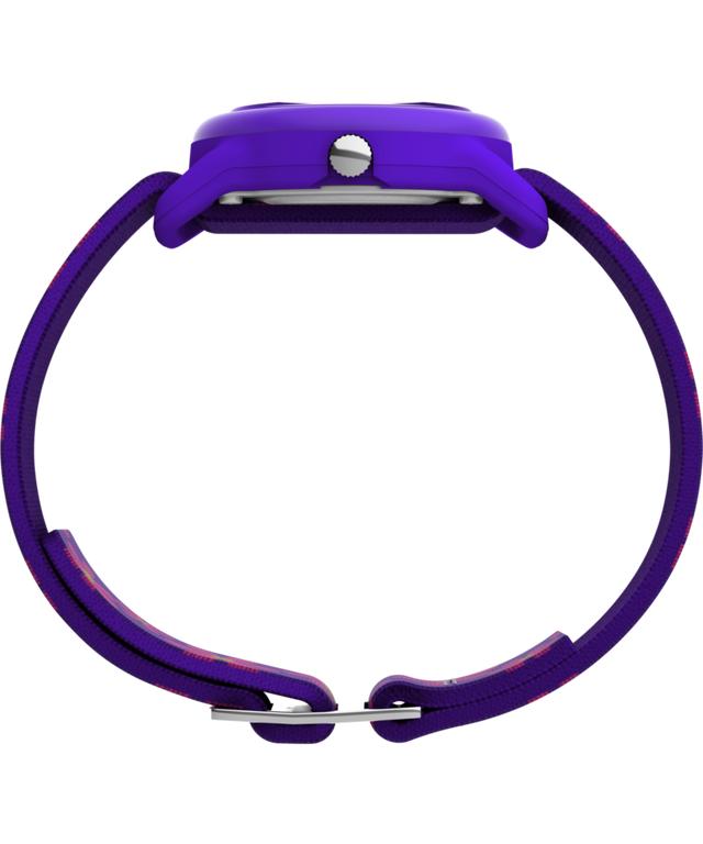 T89022 TIMEX TIME MACHINES® 29mm Purple Floral Elastic Fabric Kids Watch Profile Image