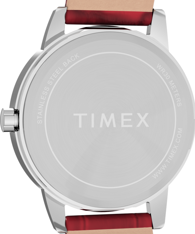 TW2P68700 Easy Reader® 30mm Leather Strap Watch Caseback Image