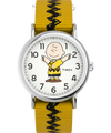 TW2R41100 Timex x Peanuts Charlie Brown 38mm Fabric Strap Watch Primary Image