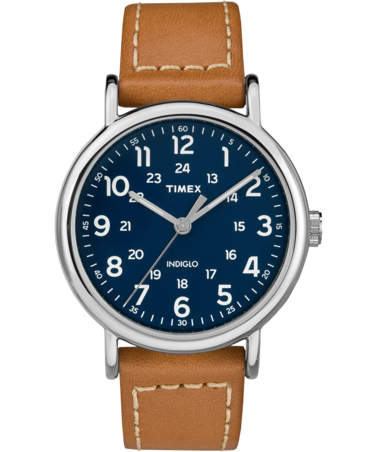 Weekender 2-piece 40mm Leather Strap Watch TW2R42500 Timex CA