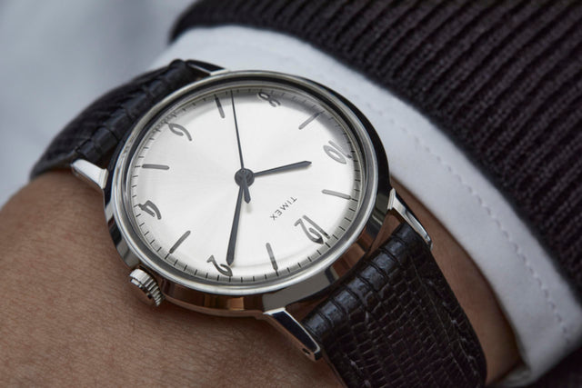 TW2R47900 Marlin® 1965 Reissue Hand-Wound 34mm Leather Strap Watch Lifestyle 2 Image