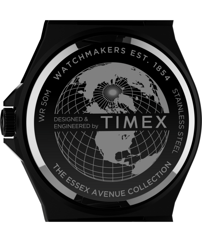TW2U42300 Essex Avenue Thin 40mm Stainless Steel Bracelet Watch Caseback Image