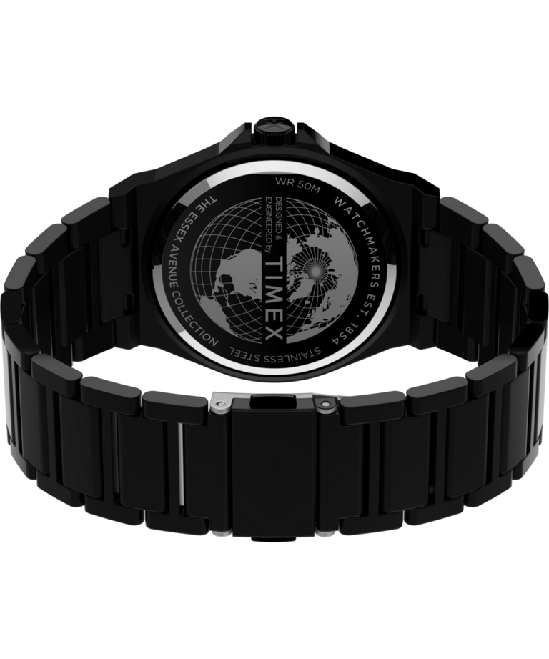 TW2U42300 Essex Avenue Thin 40mm Stainless Steel Bracelet Watch Caseback with Attachment Image