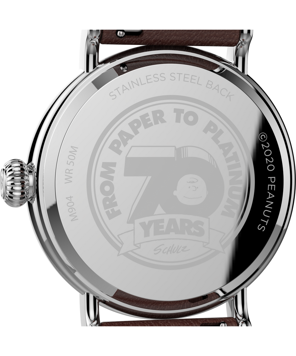 Timex Standard x Peanuts 70th Anniversary 40mm Leather Strap Watch