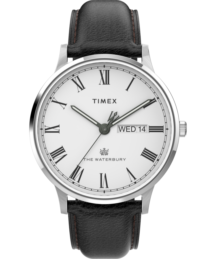 TW2U88400 Waterbury Classic Day/Date 40mm Leather Strap Watch Primary Image