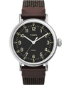 TW2U89600 Timex Standard 40mm Fabric and Leather Strap Watch Primary Image