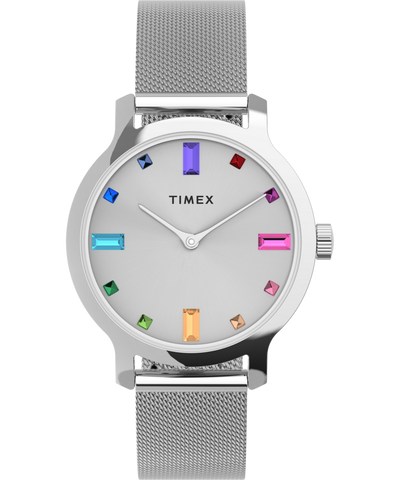 TW2U92900 Transcend™ 31mm Stainless Steel Mesh Band Watch Primary Image