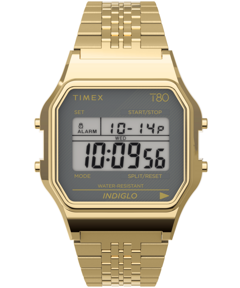 TW2U93500 Timex T80 34mm Stainless Steel Bracelet Watch Primary Image