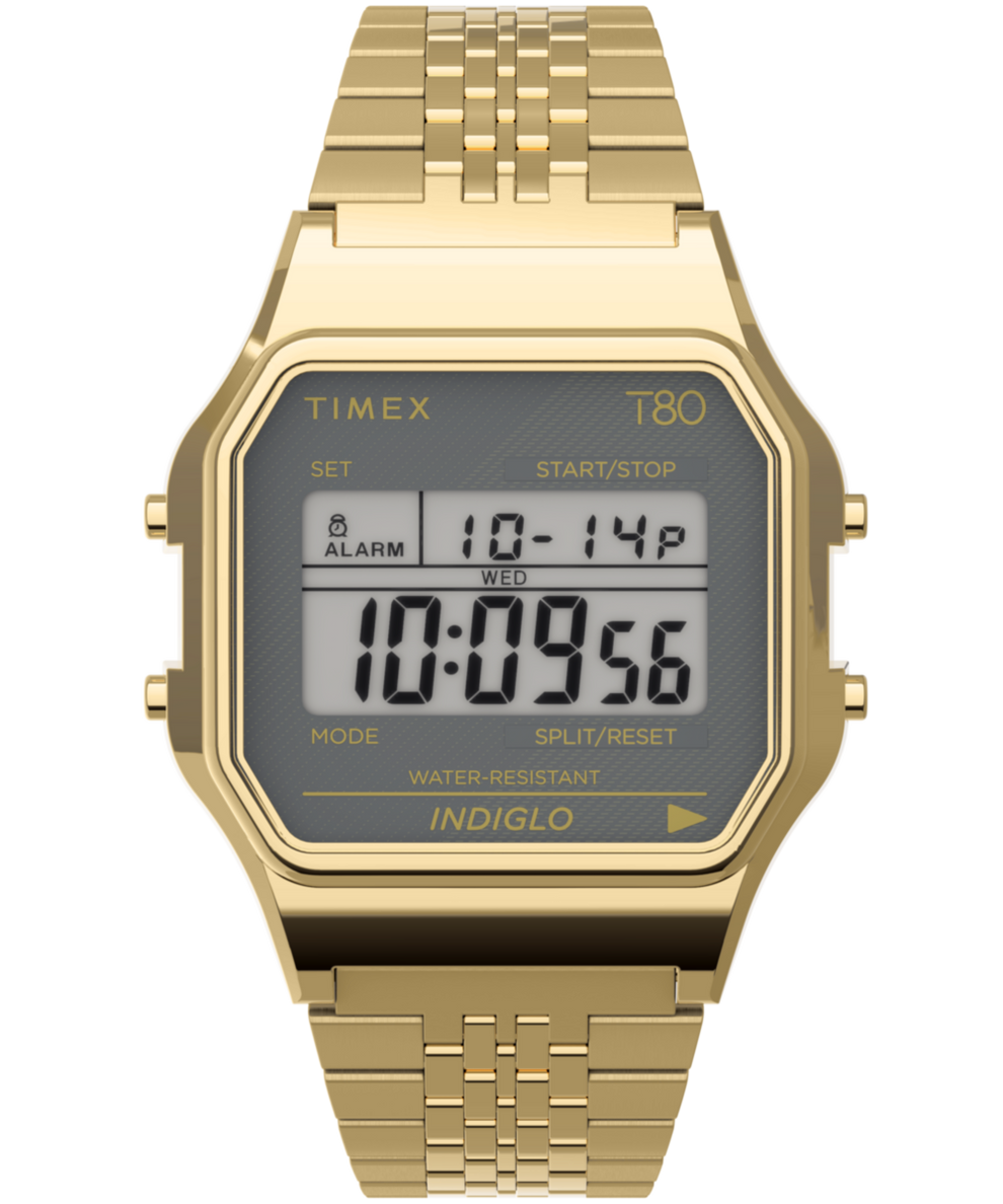 TW2U93500 Timex T80 34mm Stainless Steel Bracelet Watch Primary Image