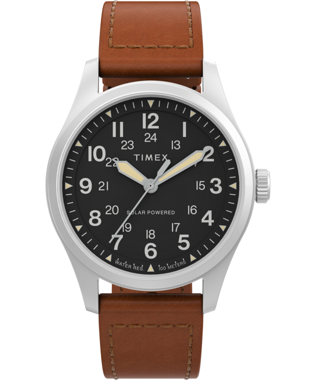 Expedition Field Post Solar 36mm Eco Friendly Leather Strap Watch TW2V00200 Timex CA