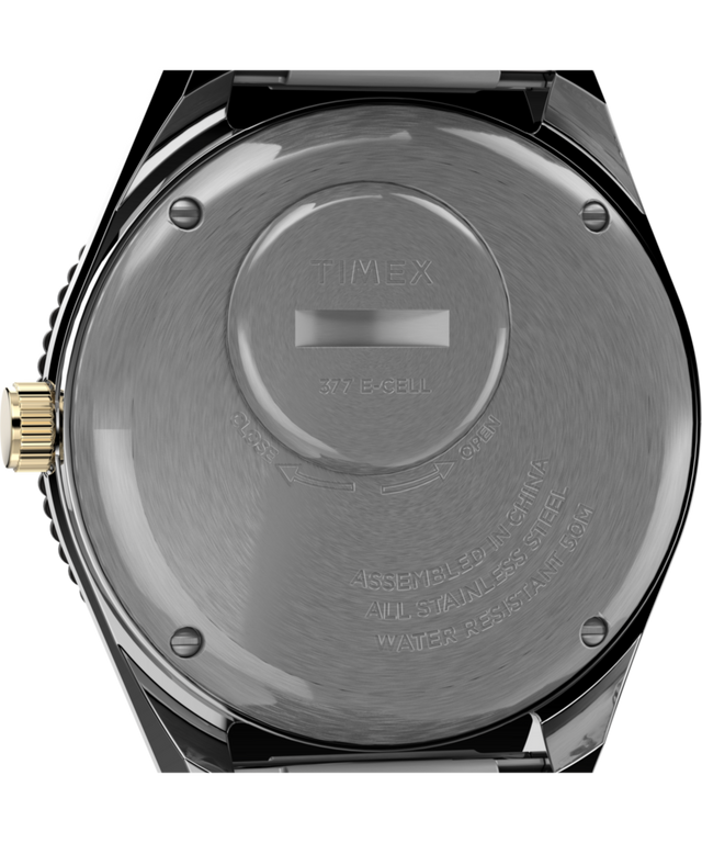 TW2V18500 Q Timex Reissue 38mm Stainless Steel Bracelet Watch Caseback Image