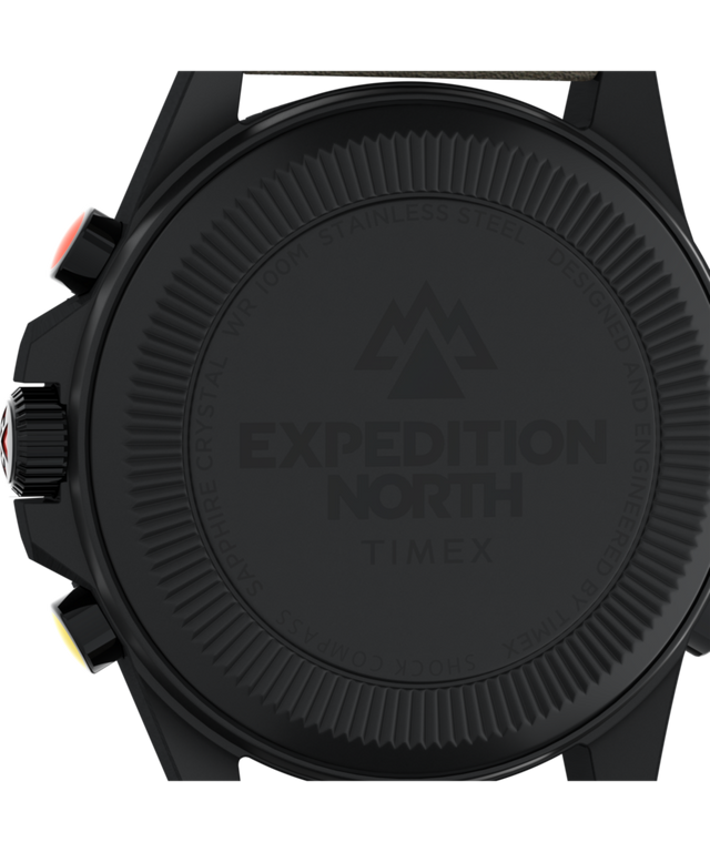 TW2V21800 Expedition Tide-Temp-Compass 43mm Eco-Friendly Leather Strap Watch Caseback Image