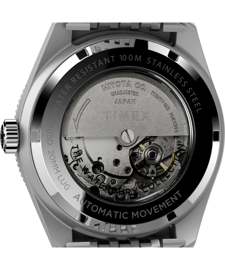 TW2V24900 Waterbury Dive Automatic 40mm Stainless Steel Bracelet Watch Caseback Image