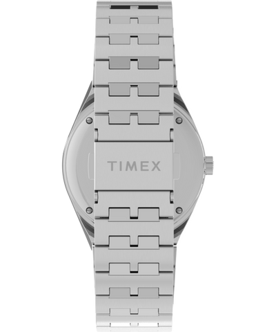 TW2V38000 Q Timex GMT 38mm Stainless Steel Bracelet Watch Strap Image