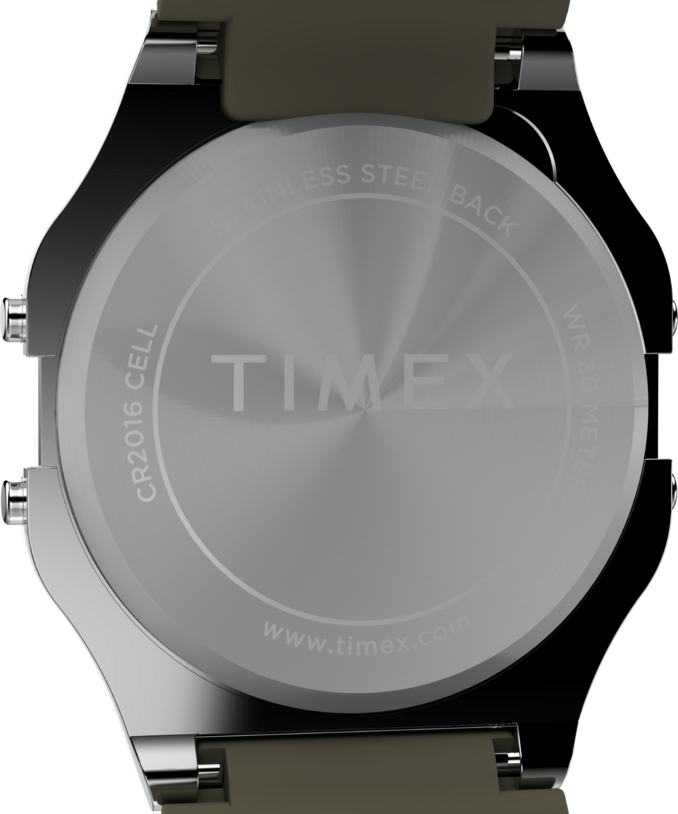 TW2V41100 Timex T80 34mm Resin Strap Watch Caseback Image