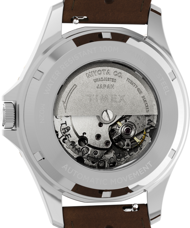 TW2V41500 Navi Automatic 41mm Leather Strap Watch Caseback Image