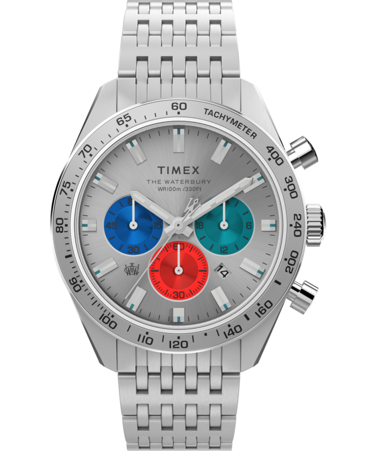 TW2V42400 Waterbury Chronograph 41mm Stainless Steel Bracelet Watch Primary Image