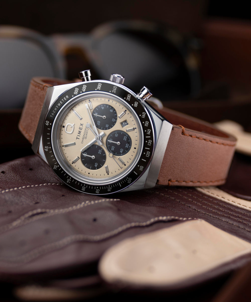 Q Timex Chronograph 40mm Leather Strap Watch - TW2V42800 | Timex CA