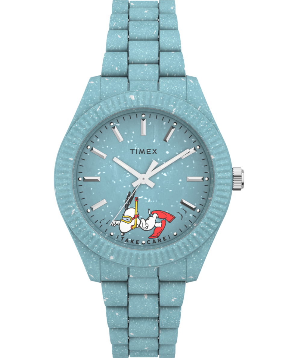 TW2V53200 Timex Legacy Ocean x Peanuts 37mm Recycled Bracelet Watch Primary Image