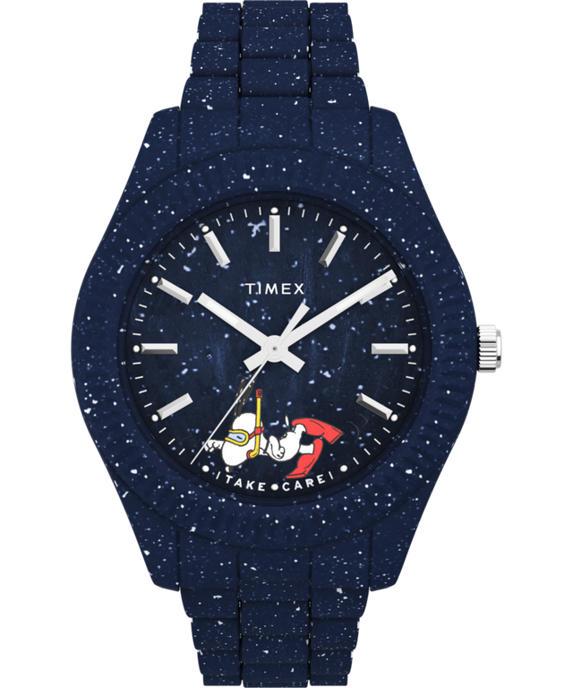TW2V53300 Timex Legacy Ocean x Peanuts 42mm Recycled Bracelet Watch Primary Image