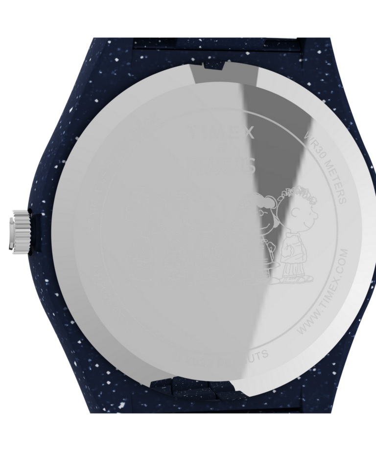 TW2V53300 Timex Legacy Ocean x Peanuts 42mm Recycled Bracelet Watch Caseback Image
