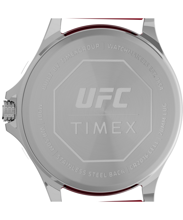 TW2V58200 Timex UFC Gamer 42mm Silicone Strap Watch Caseback Image