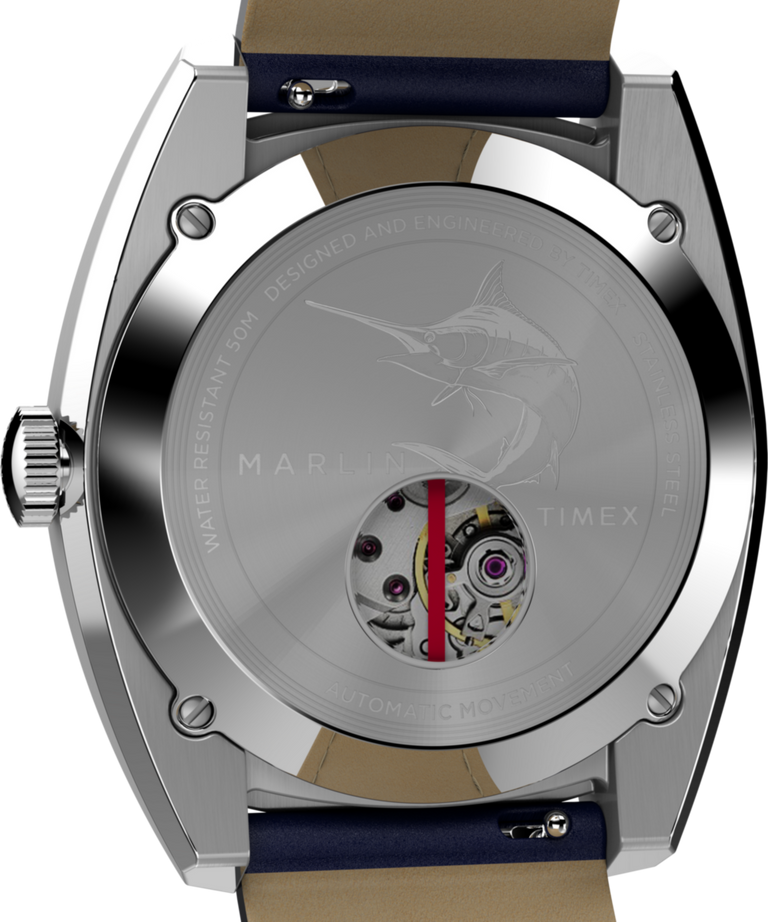 TW2V61900 Marlin® Sub-Dial Automatic 39mm Leather Strap Watch Caseback Image