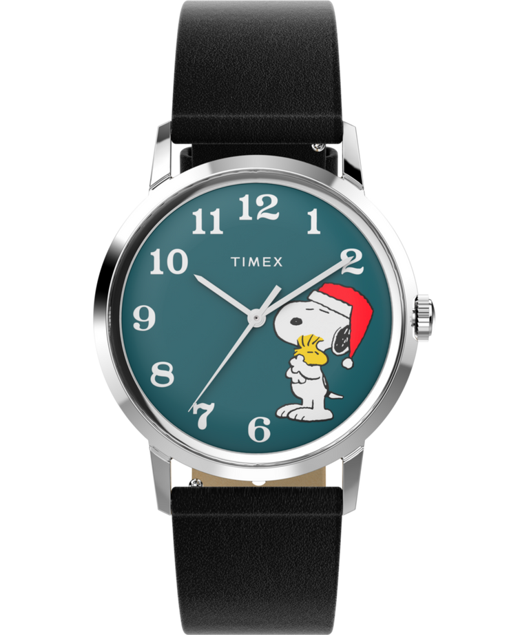 TW2V63200 Marlin® Hand-Wound x Snoopy Holiday 34mm Leather Strap Watch Primary Image