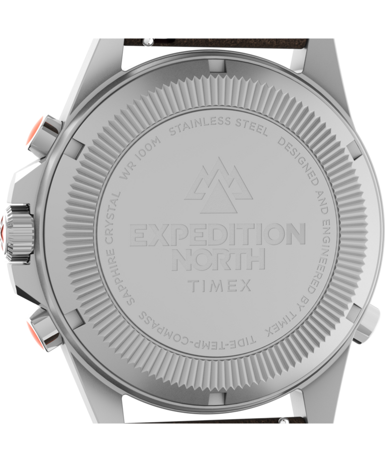 TW2V64400 Expedition Tide-Temp-Compass 43mm Eco-Friendly Leather Strap Watch Caseback Image