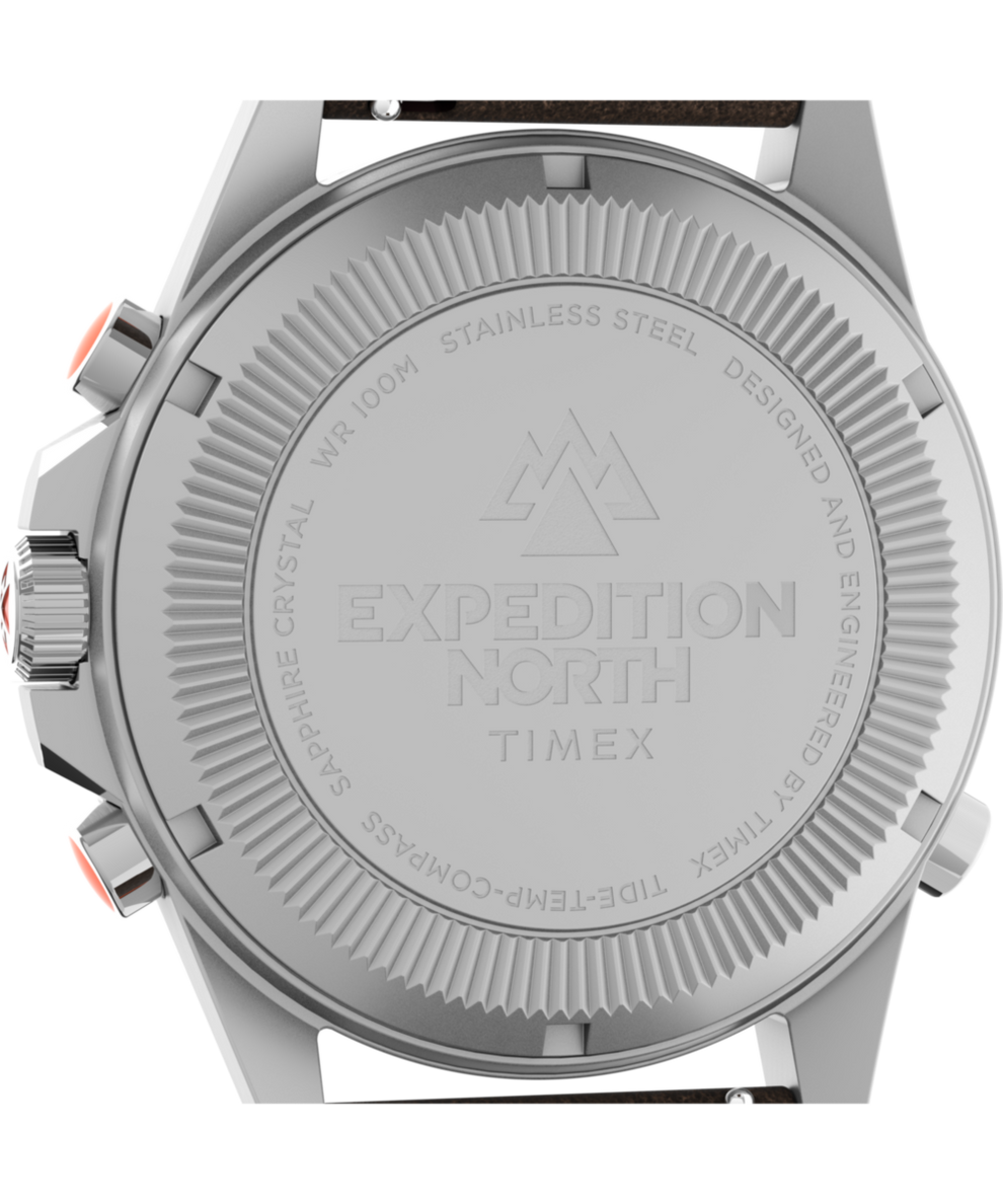 TW2V64400 Expedition Tide-Temp-Compass 43mm Eco-Friendly Leather Strap Watch Caseback Image