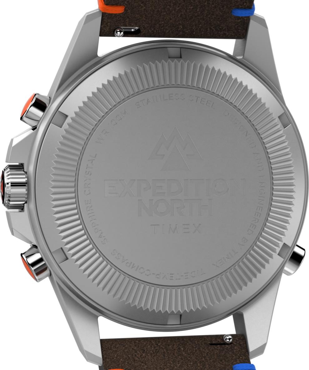 TW2V64400 Expedition Tide-Temp-Compass 43mm Eco-Friendly Leather Strap Watch Caseback Image