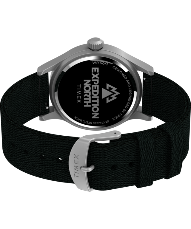 TW2V65700 Expedition Sierra 40mm Recycled Materials Fabric Strap Watch Caseback with Attachment Image