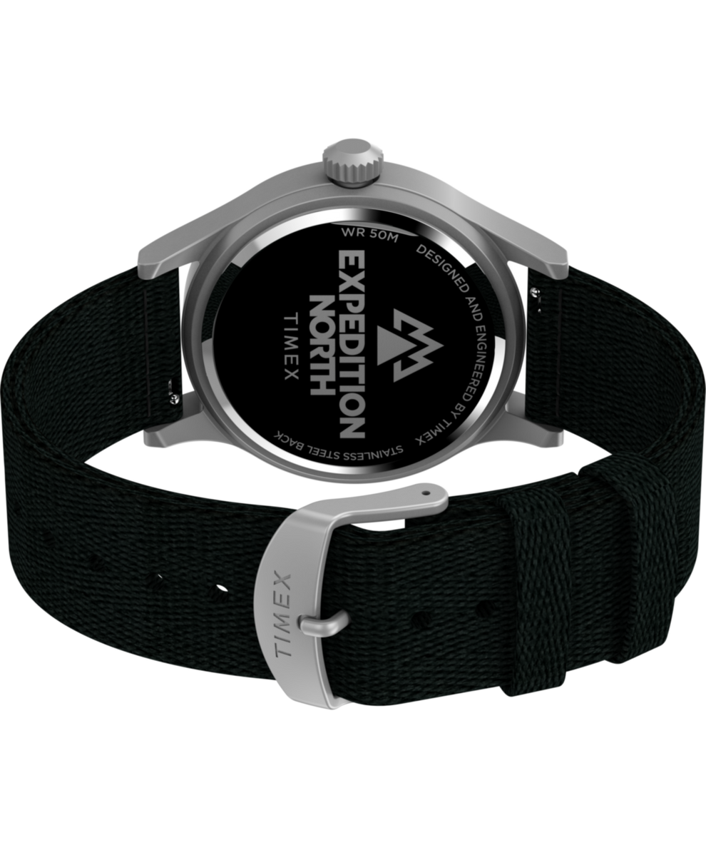 TW2V65700 Expedition Sierra 40mm Recycled Materials Fabric Strap Watch Caseback with Attachment Image