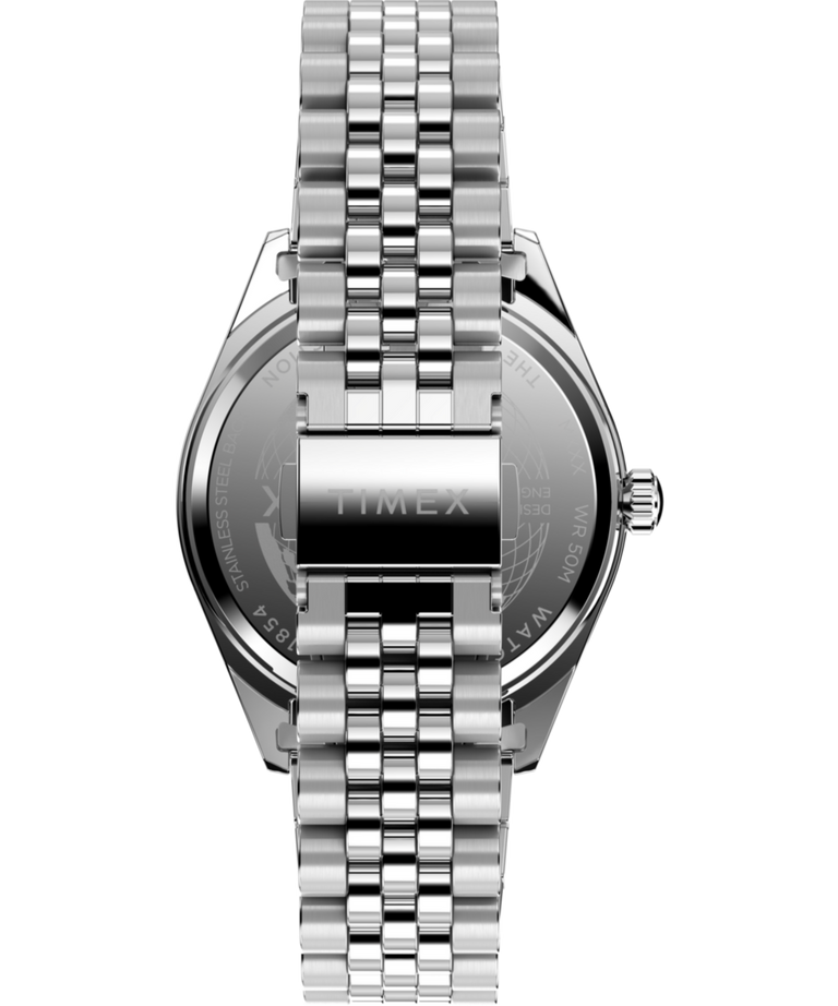 TW2V67900 Timex Legacy Day and Date 41mm Stainless Steel Bracelet Watch Strap Image