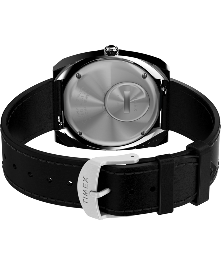 TW2V69500 World Time Reissue 39mm Leather Strap Watch Caseback with Attachment Image