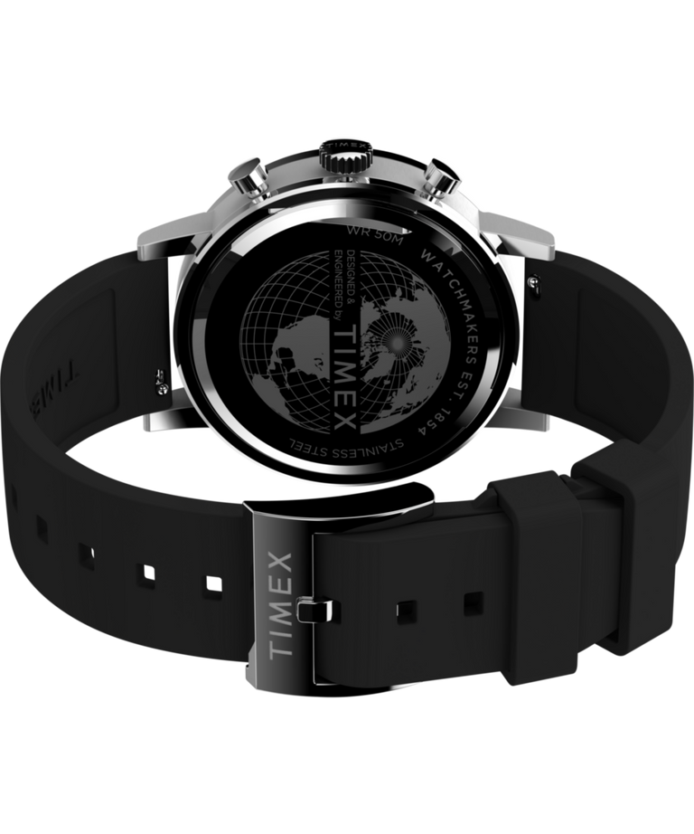 TW2V70500 Midtown Chronograph 40mm Synthetic Rubber Strap Watch Caseback with Attachment Image