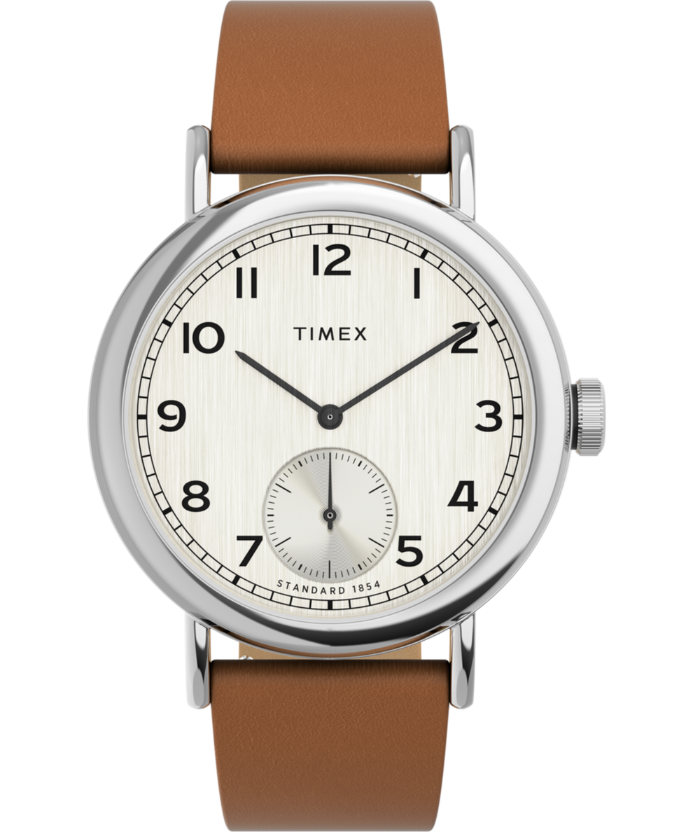 TW2V71500 Timex Standard Sub-Second 40mm Apple Skin Leather Strap Watch Primary Image