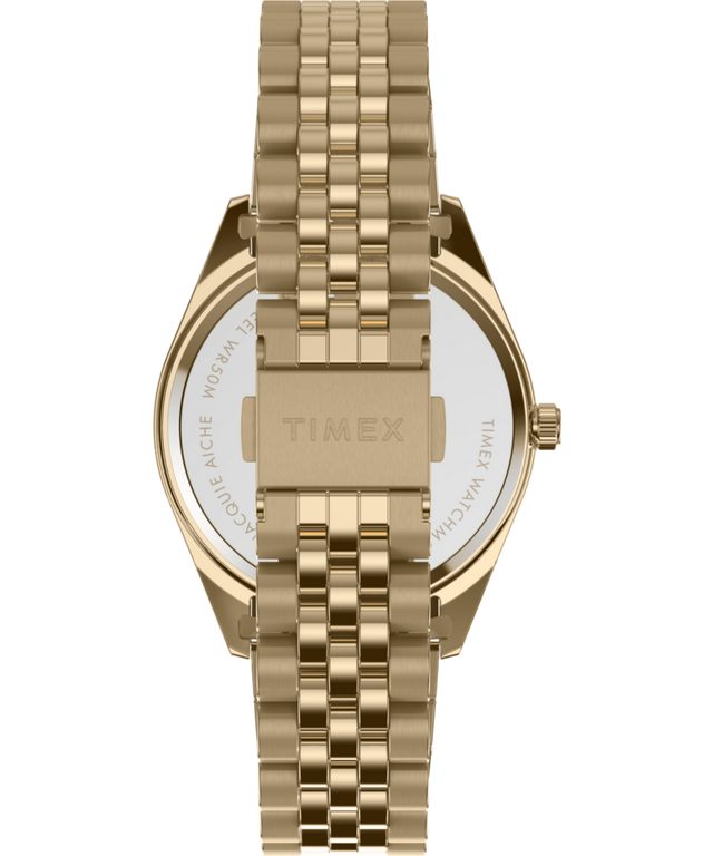 TW2V73100 Timex Legacy x Jacquie Aiche Gold Sunray Dial with Tribe Eye 36mm Watch Strap Image