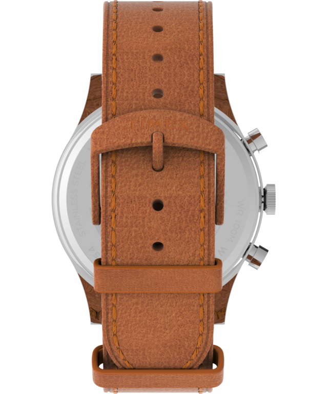 TW2V73900 Waterbury Traditional Chronograph 42mm Leather Strap Watch Strap Image