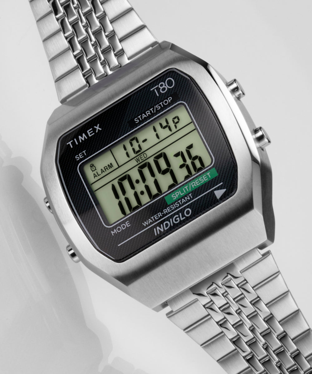 Timex T80 Steel 36mm Stainless Steel Bracelet Watch - TW2V74200