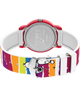 TW2V77700 Timex x Peanuts Rainbow Paint 36mm Silicone Strap Watch Caseback with Attachment Image