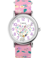 TW2V77800 Timex Weekender x Peanuts In Bloom 38mm Fabric Strap Watch Primary Image