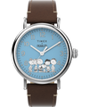 TW2V89800 Timex Standard x Peanuts Gang's All Here 40mm Leather Strap Watch Primary Image