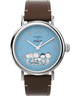 TW2V89800 Timex Standard x Peanuts Gang's All Here 40mm Leather Strap Watch Primary Image