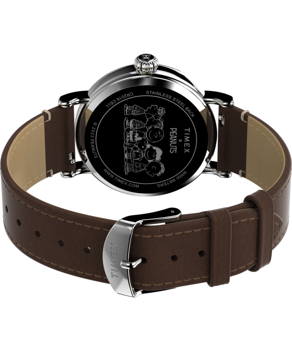 Timex Standard x Peanuts Gang's All Here 40mm Leather Strap