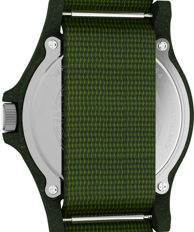 TW2V96000 Reclaim Ocean 40mm Recycled Fabric Strap Watch Caseback Image